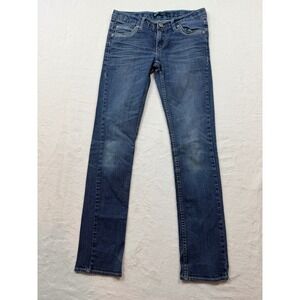 Levi's Skinny Jeans Girls 12 Reg Blue Excellent Rhinestone Embellished 3682-M46